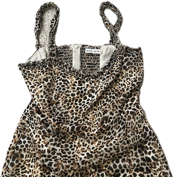 Slideshow dress size 6 leopard print - Picture 3 of 6